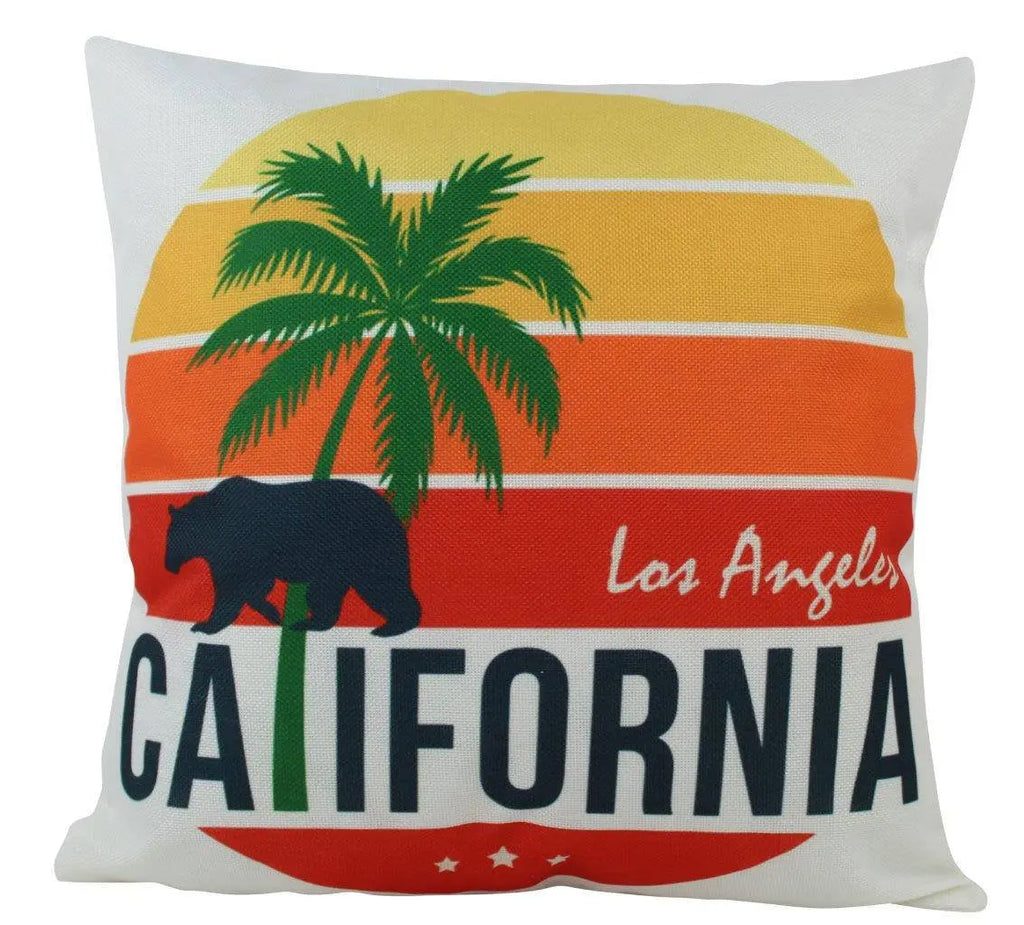 California | Palm Tree | California Bear | Pillow Cover | Throw Pillow | Unique Friend Gift | Happy Camper | Modern Home Decor | Room Decor UniikPillows