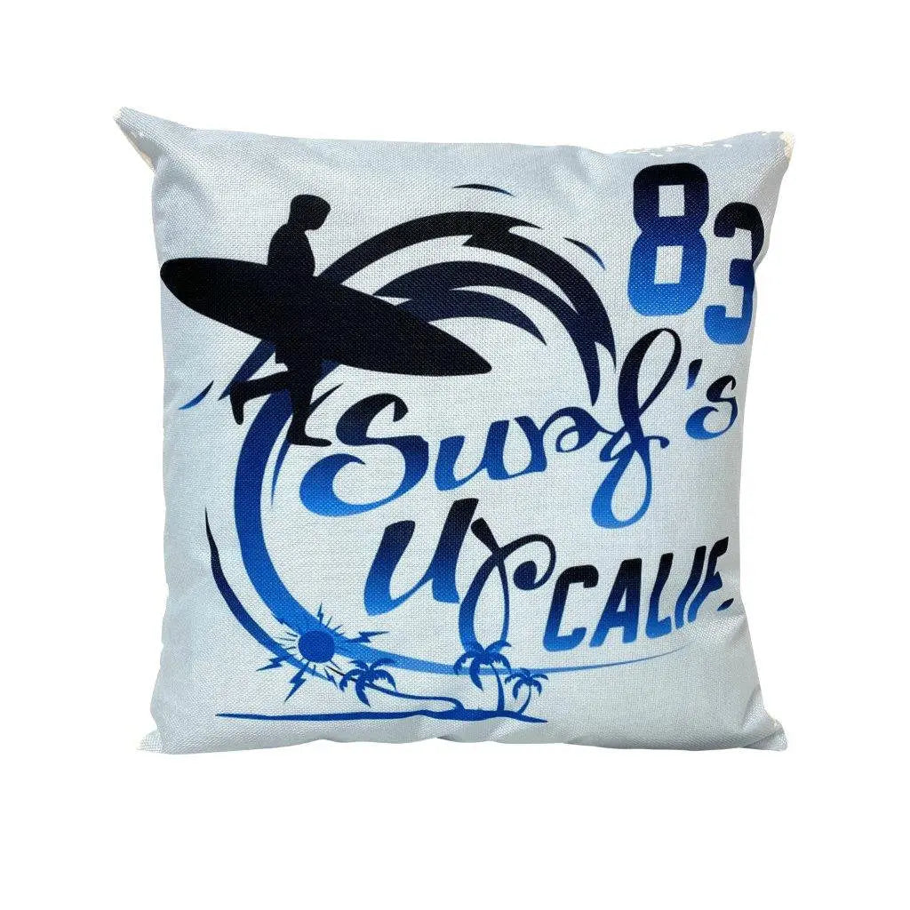California Surf's Up 83 | Pillow Cover | Southern California Surfing | Throw Pillow | Camper Gifts | Camper Decor | Gift Ideas | Surfing UniikPillows