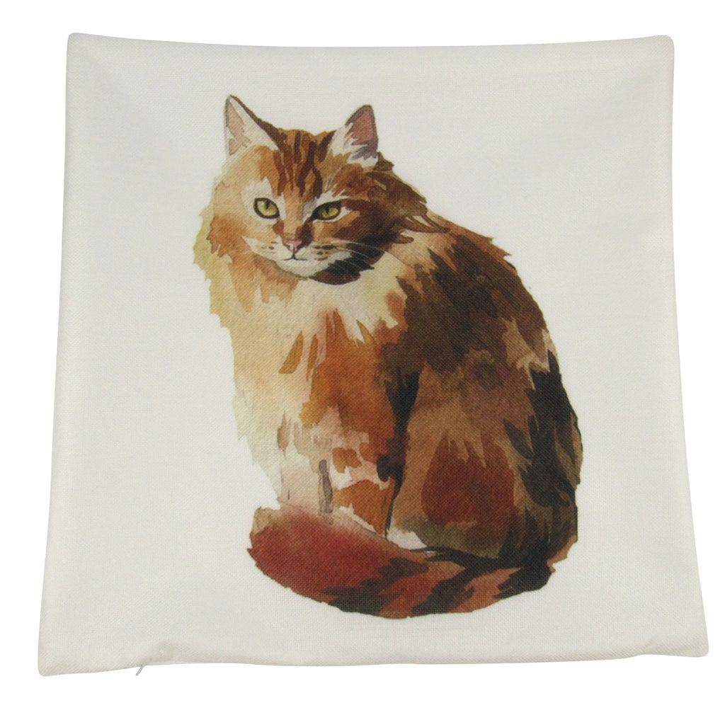 Cat |  Sitting | Cat Pillow | Cute Cat | Cat Gifts | Cat Decor | Cat Photo | Gifts for Cat Lovers | Accent pillow | Throw Pillow Covers UniikPillows
