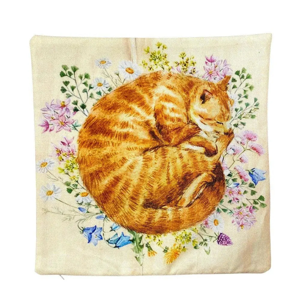 Cat | Ginger | Cat Pillow | Cute Cat | Cat Gifts | Cat Decor | Cat Photo | Gifts for Cat Lovers | Accent pillow | Throw Pillow Covers UniikPillows
