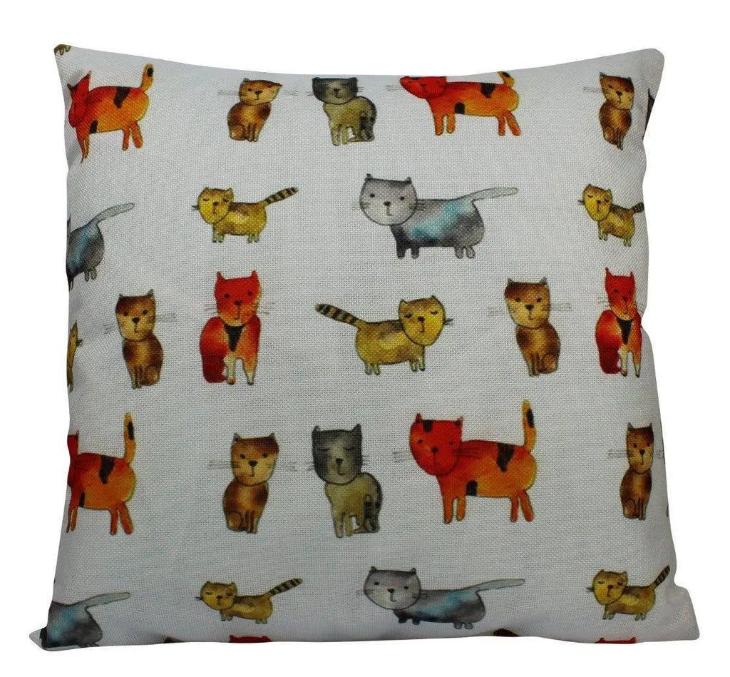 Cats | Pattern | Pillow Cover | Cat Lover Gifts | Throw Pillow | Home Decor | Gift for Her | Cat Print | Cat Pillow | Cat Decor | Room Decor UniikPillows