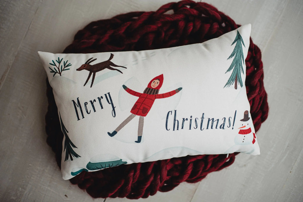 Christmas Village Houses Throw Pillow Cover |  | Christmas tree | Christmas Gifts | Room Decor | Mom Gift | Aaesthetic Room Decor UniikPillows