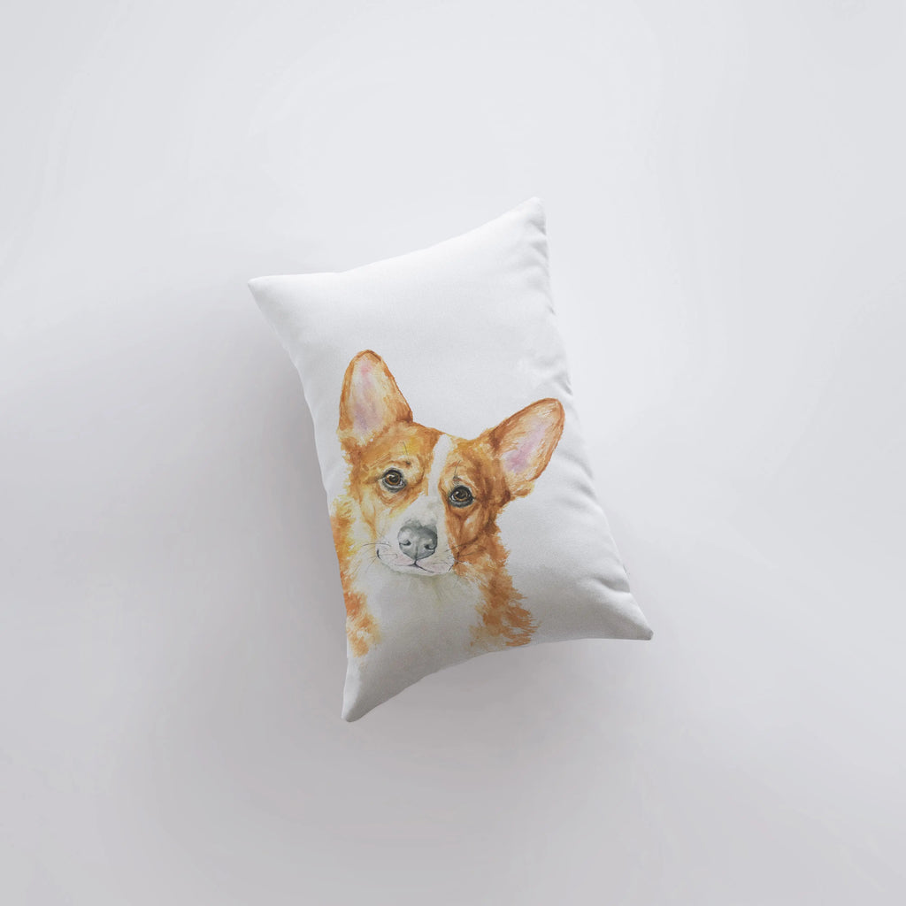Corgi | Watercolor Corgi | 12x18 | Pillow Cover | Dogs | Home Decor | Dog Mom | Corgi Lover Gift  | Dog Lover Gift | Dog Mom Gift | Pillows UniikPillows