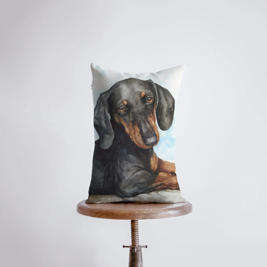 Dachshund | Watercolor Dachshund | 12x18 | Pillow Cover | Dog Lover | Home Decor | Dog Lover Gift | Dog Mom Gift | Dog Mom Gift | Pillows UniikPillows