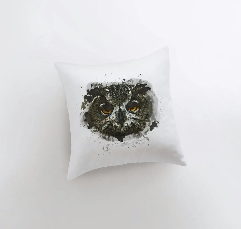 Dark Owl | Owl Gifts | Bird | Brid Prints | Bird Décor | Accent Pillow Covers | Throw Pillow Covers | Pillow | Room Décor | Bedroom Décor UniikPillows