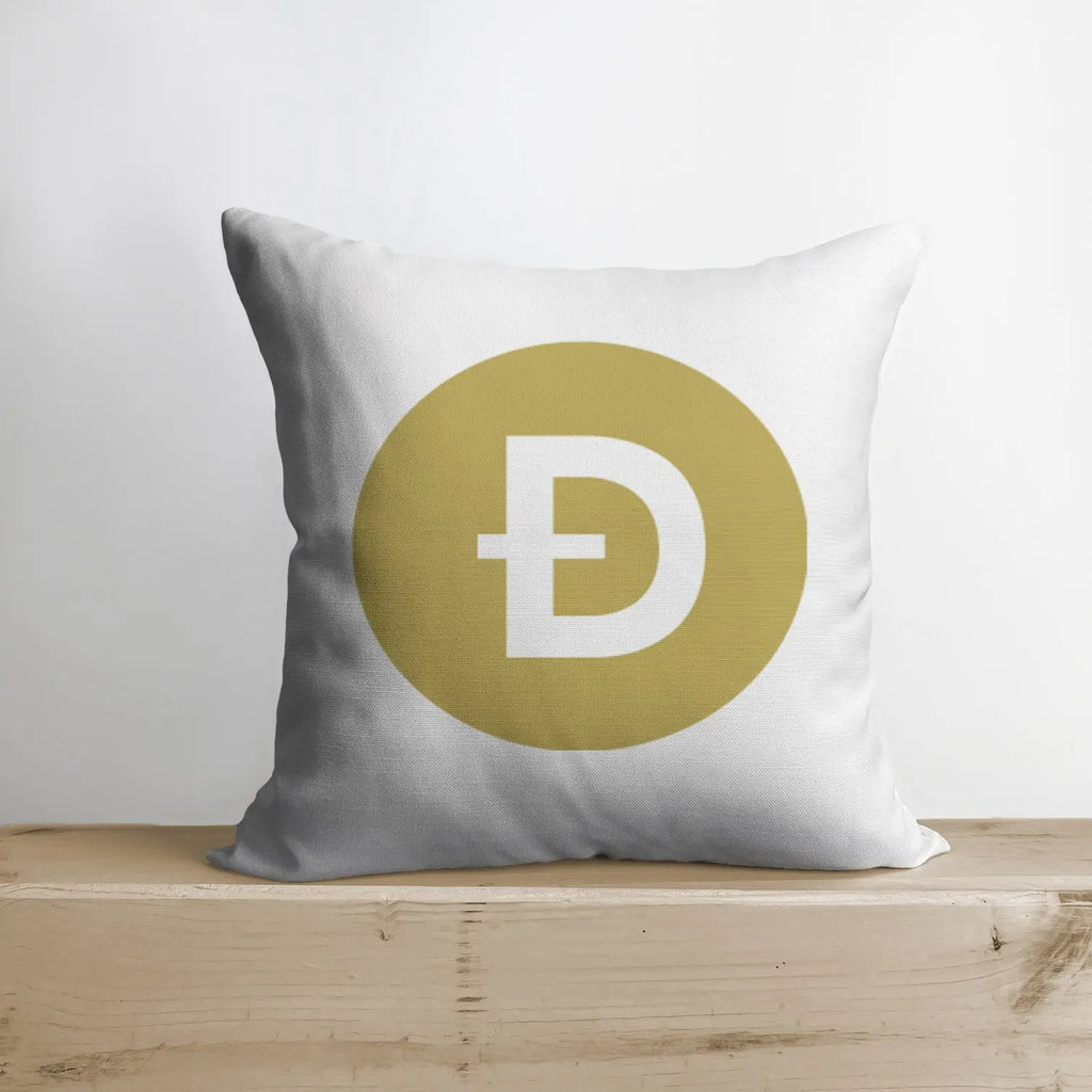 Dogecoin Pillow | Double Sided | Dogecoin Merch | Crypto Plush | Pillow Defi | Throw Pillows | Down Pillows | Crypto Pillows | Handmade in USA UniikPillows