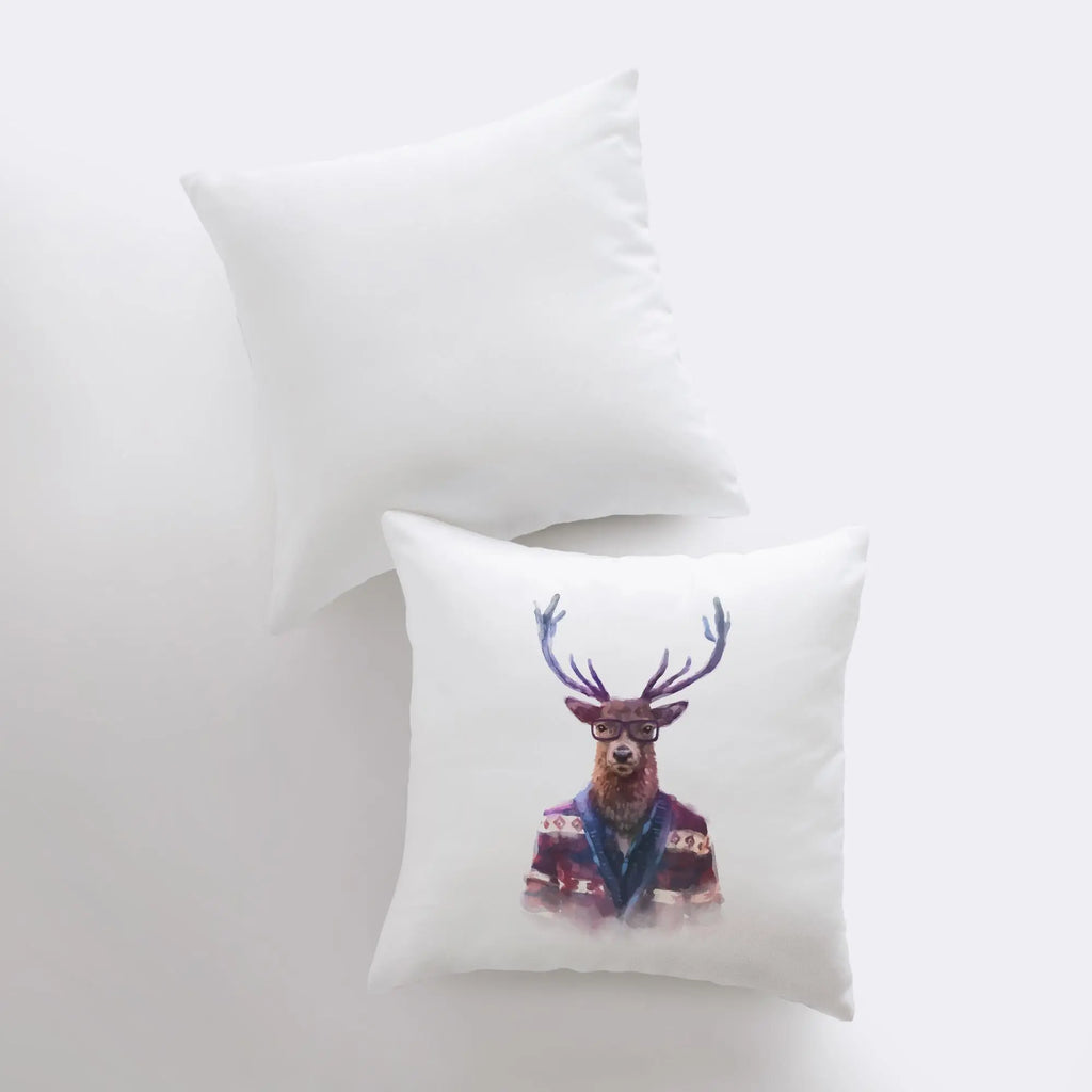 Elk | Hipster | Pillow Cover | Wilderness | Throw Pillow | Home Decor | Rustic Decor | Animal | Cute Throw Pillows | Best Throw Pillows UniikPillows