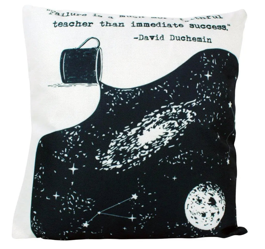 Failure is a much more faithful teacher than immediate success | Pillow Cover | Space Pillow | Famous Quotes | Motivational Quotes UniikPillows