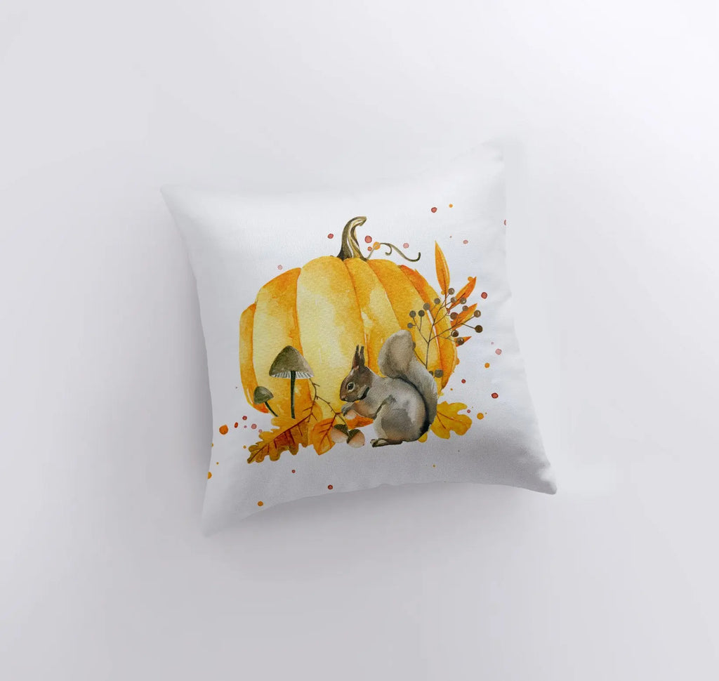 Fall Pumpkin Harvest Pillow Cover |  Primitive Pumpkin Decor | Farmhouse Pillows | Country Decor | Fall Throw Pillows | Cute Throw Pillows UniikPillows
