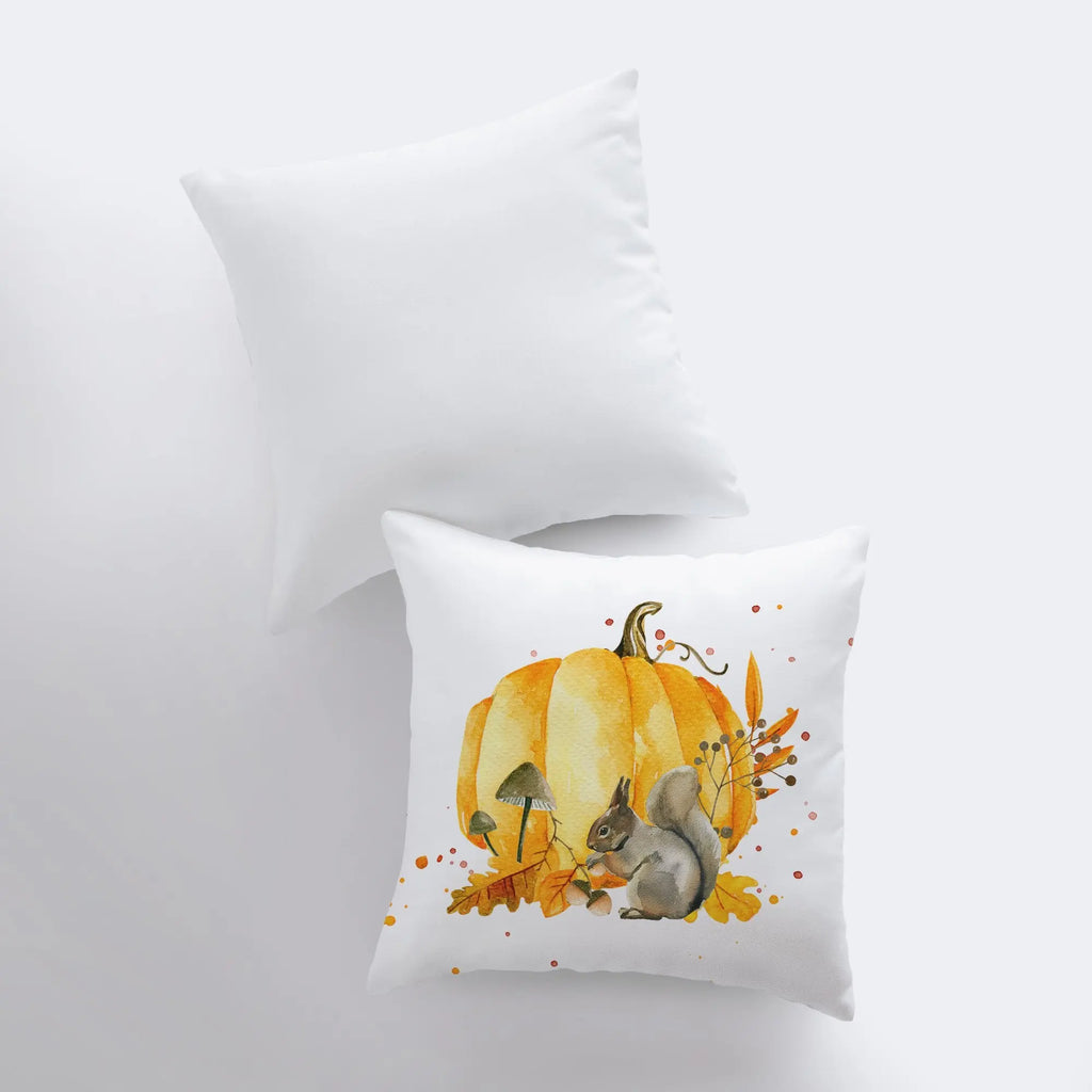 Fall Pumpkin Harvest Pillow Cover |  Primitive Pumpkin Decor | Farmhouse Pillows | Country Decor | Fall Throw Pillows | Cute Throw Pillows UniikPillows