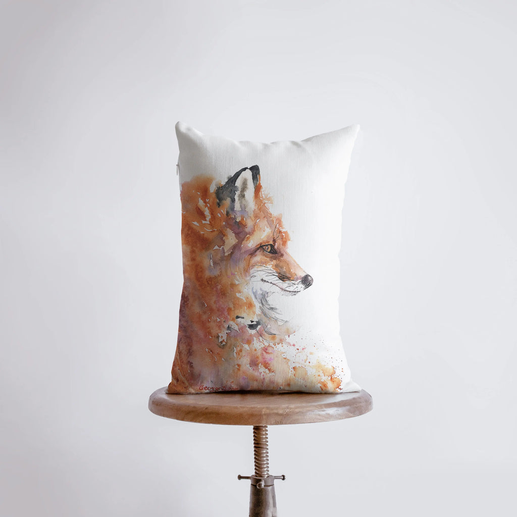 Fox | Watercolor | 12x18 | Pillow Cover | Animal lover | Accent Pillow Covers | Throw Pillow Covers | Pillow | Couch Pillows | Sofa Pillows UniikPillows