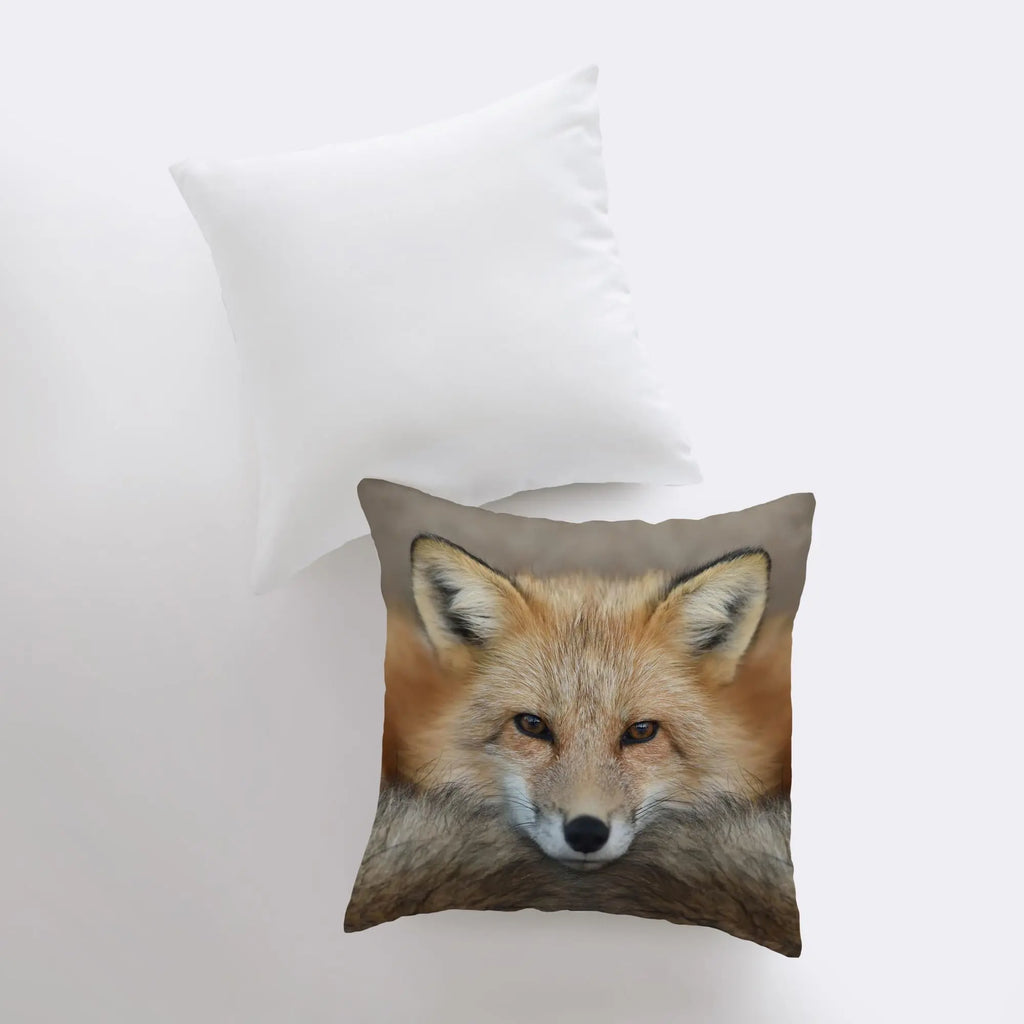 Fox Face | Pillow Cover | Fox Decor | Throw Pillow | Wilderness | Forest Animal | Animal Lover | Animals | Wild Animals | Throw Pillow UniikPillows