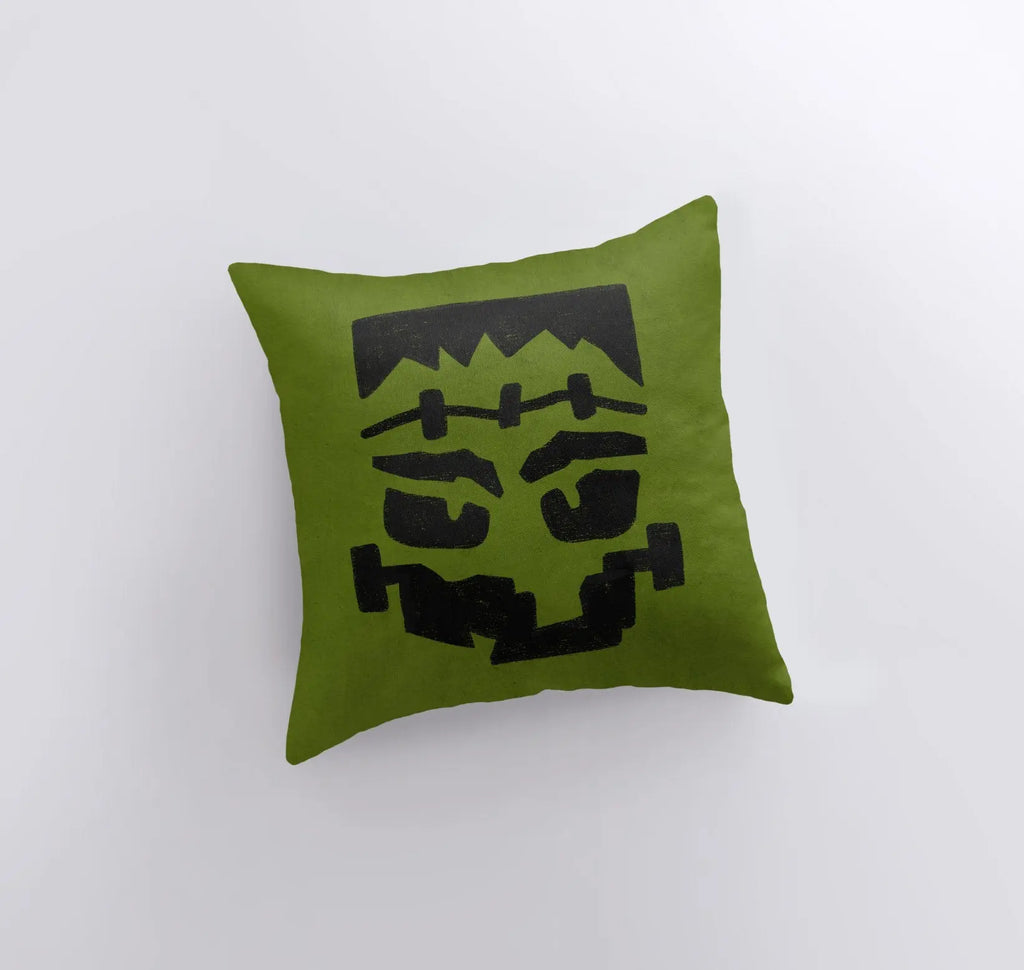Frankenstein's Monster  Pillow Cover | Fall Décor | Halloween Pillows | Halloween Décor | Fall Throw Pillows | Cute Throw Pillows UniikPillows