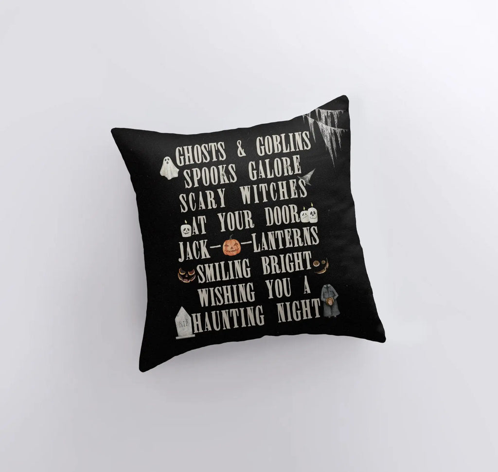 Ghost and Goblins Pillow Cover | Fall Décor | Halloween Pillows | Halloween Décor | Fall Throw Pillows | Cute Throw Pillows UniikPillows