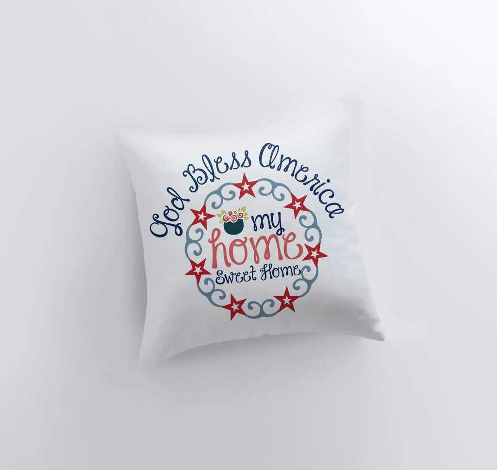 God Bless America | Pillow Cover | Throw Pillow | Home Decor | Freedom Pillow | Farmhouse Decor | Throw Pillows | Fourth of July UniikPillows