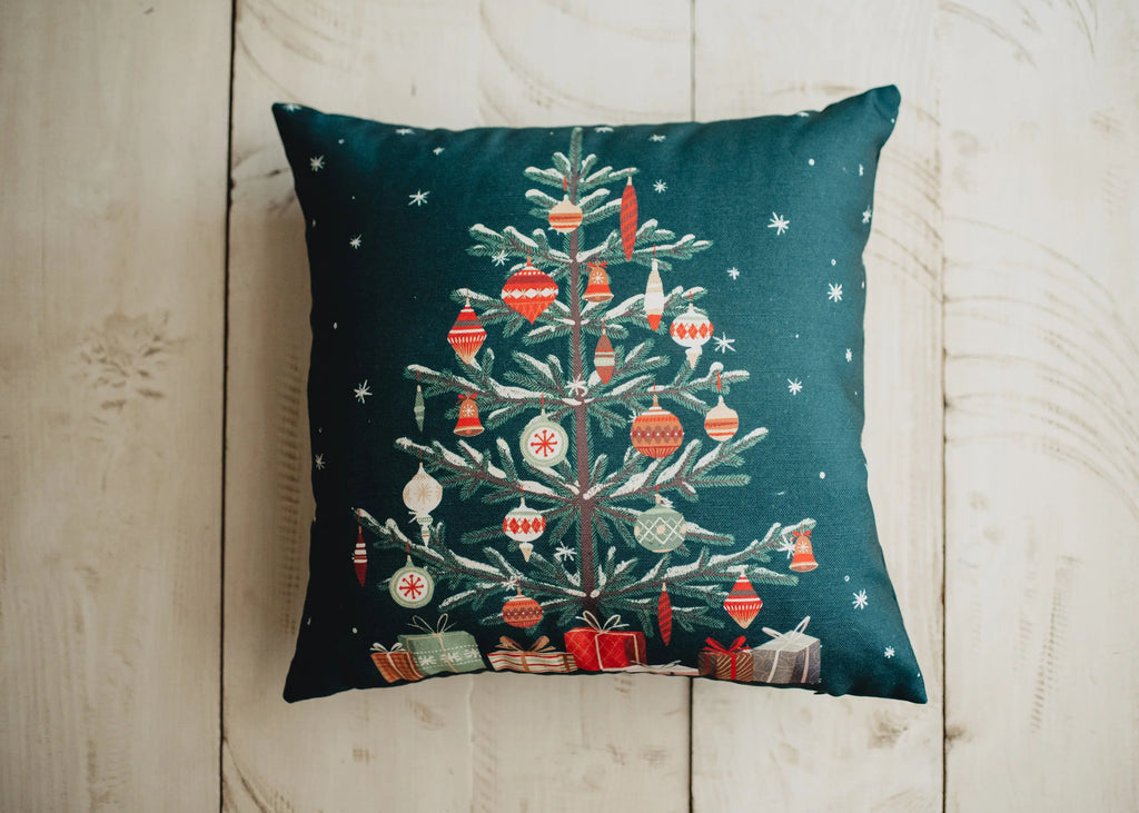 Green Nordic Pine Christmas Tree | Pillow Cover | Personalized Gift | Rustic Christmas Decor | Best Friend Christmas Gift | Christmas Gift UniikPillows