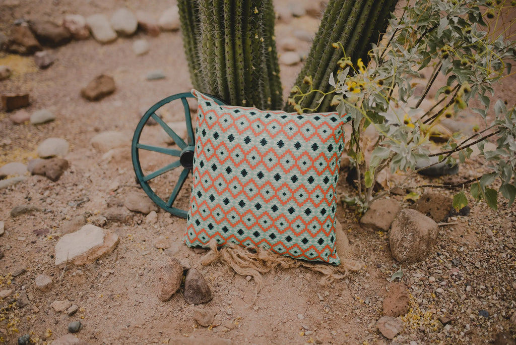 Green Throw Pillow | Southwestern | Pillow Cover | Boho Decor | Desert Decor | Gift for Her | Home Decor Ideas | Gifts For Couples UniikPillows