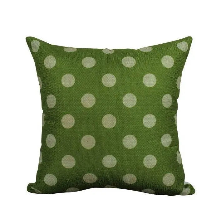 Green and white Polka Dots | Pillow Cover | Solid Accent Pillows | Polka Dot Pillow |  Best Place for Throw Pillows | Green Throw Pillows UniikPillows