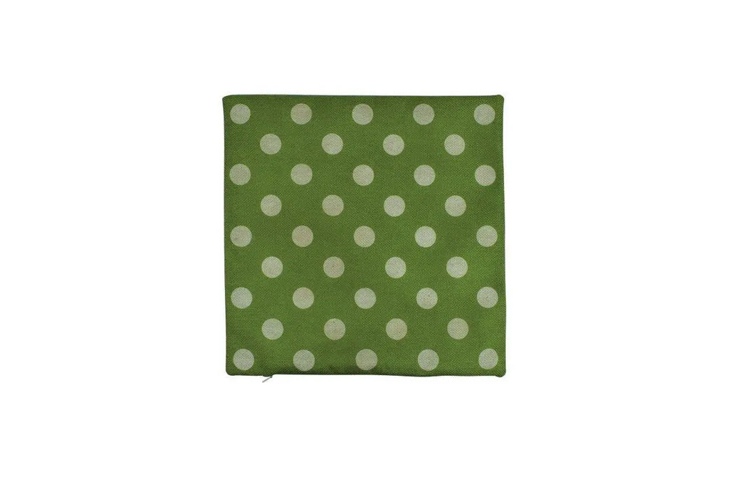 Green and white Polka Dots | Pillow Cover | Solid Accent Pillows | Polka Dot Pillow |  Best Place for Throw Pillows | Green Throw Pillows UniikPillows