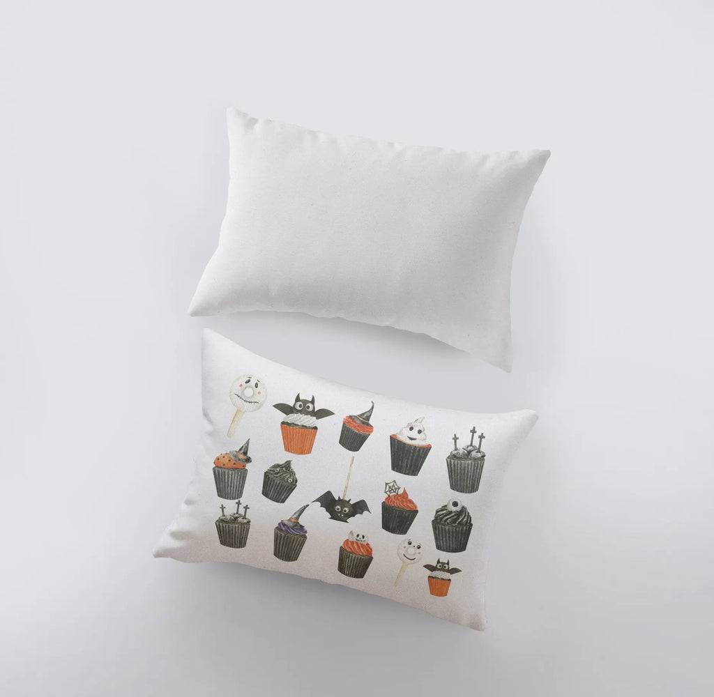 Halloween Cupcake Pillow Cover | 18x12 | Modern Farmhouse | Primitive Decor | Home Decor | Lumbar Pillow | Sofa Pillows | Cupcake Decor UniikPillows