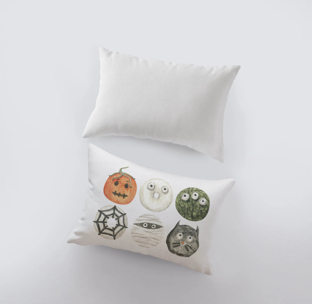 Halloween Donuts Pillow Cover | 18x12 | Modern Farmhouse | Primitive Decor | Home Decor | Lumbar Pillow | Sofa Pillows | Gift For Her UniikPillows