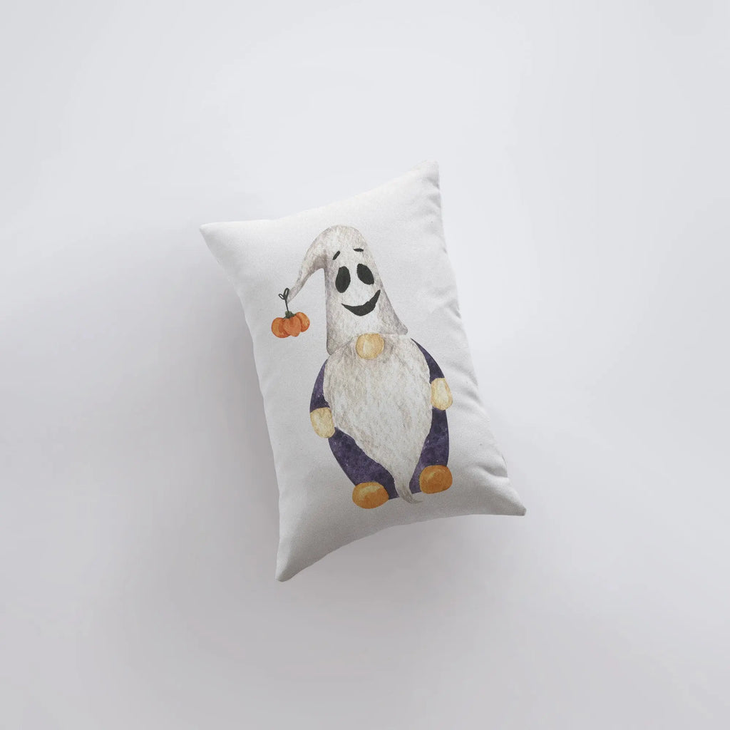 Halloween Gnome Ghost Hat Pillow | Gnome Decor | 12x18 | Pillow Cover | Modern Farmhouse | Primitive Decor | Home Decor | Lumbar Pillow UniikPillows