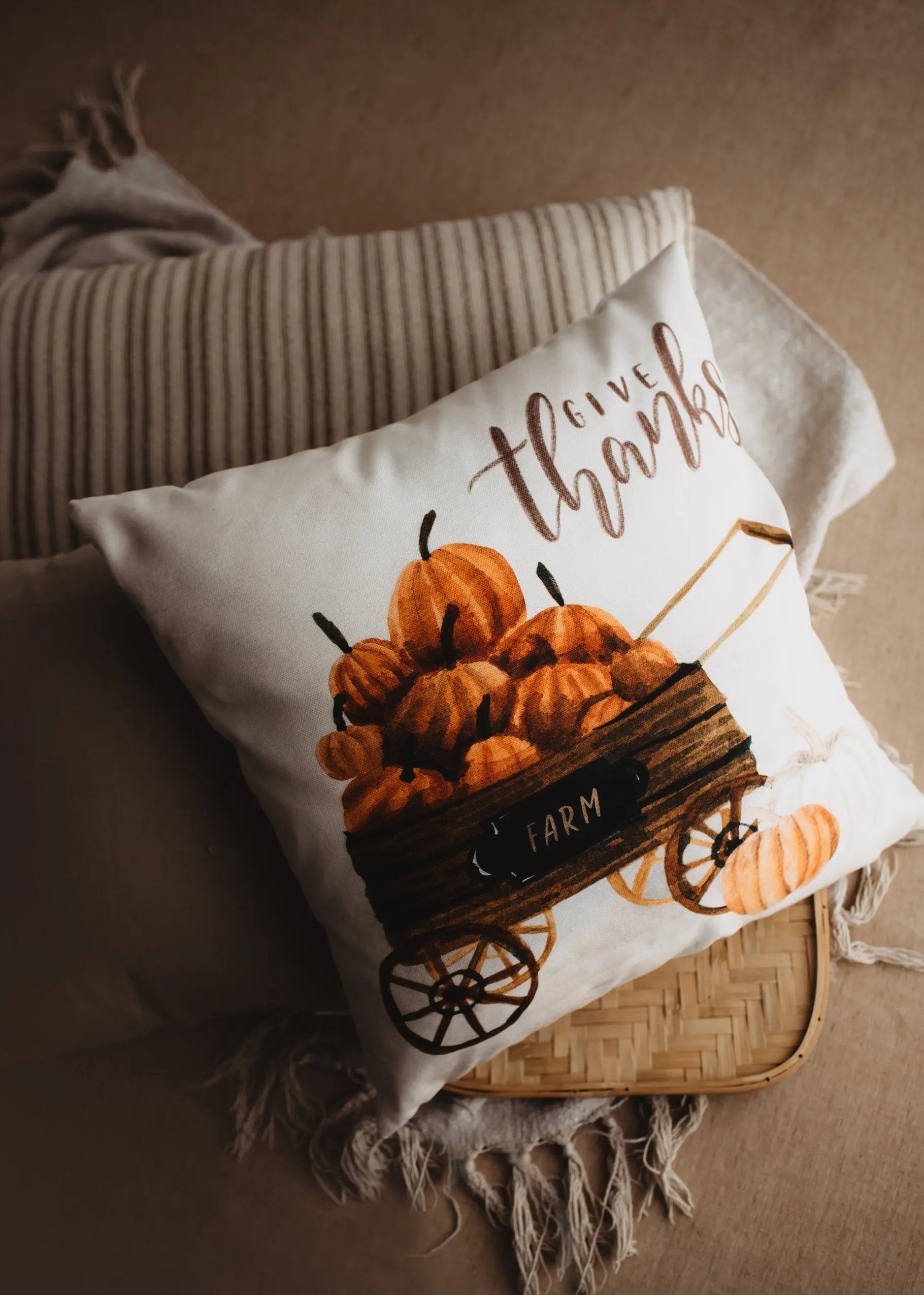 Primitive Turkey Pillow Cover | Thanksgiving Decor | Farmhouse Pillows | Country Decor | Fall Throw Pillows | Cute Throw Pillows | Gift