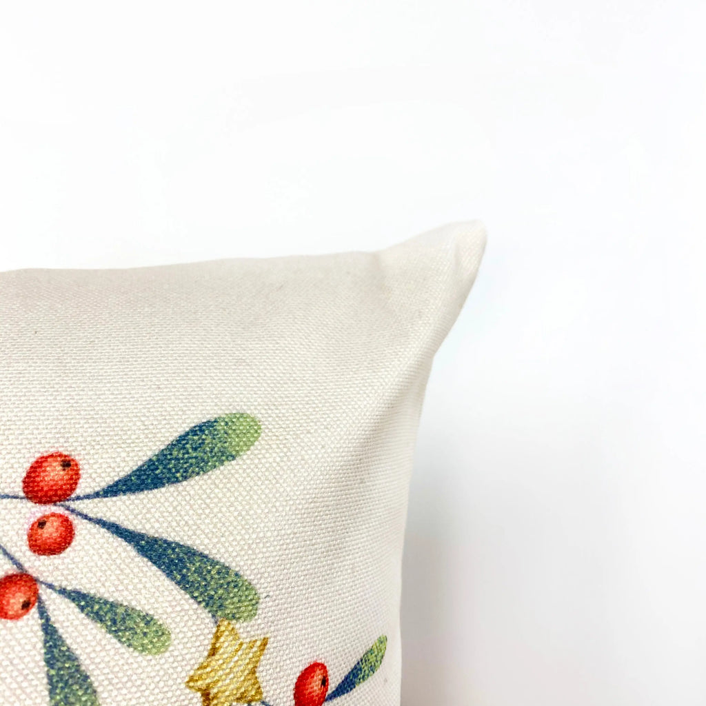 Holiday Wishes Throw Pillow Cover | Gift Ideas | Christmas Home Decor | Christmas Throw Pillows | Luxury Home Decor | Farmhouse Decor UniikPillows