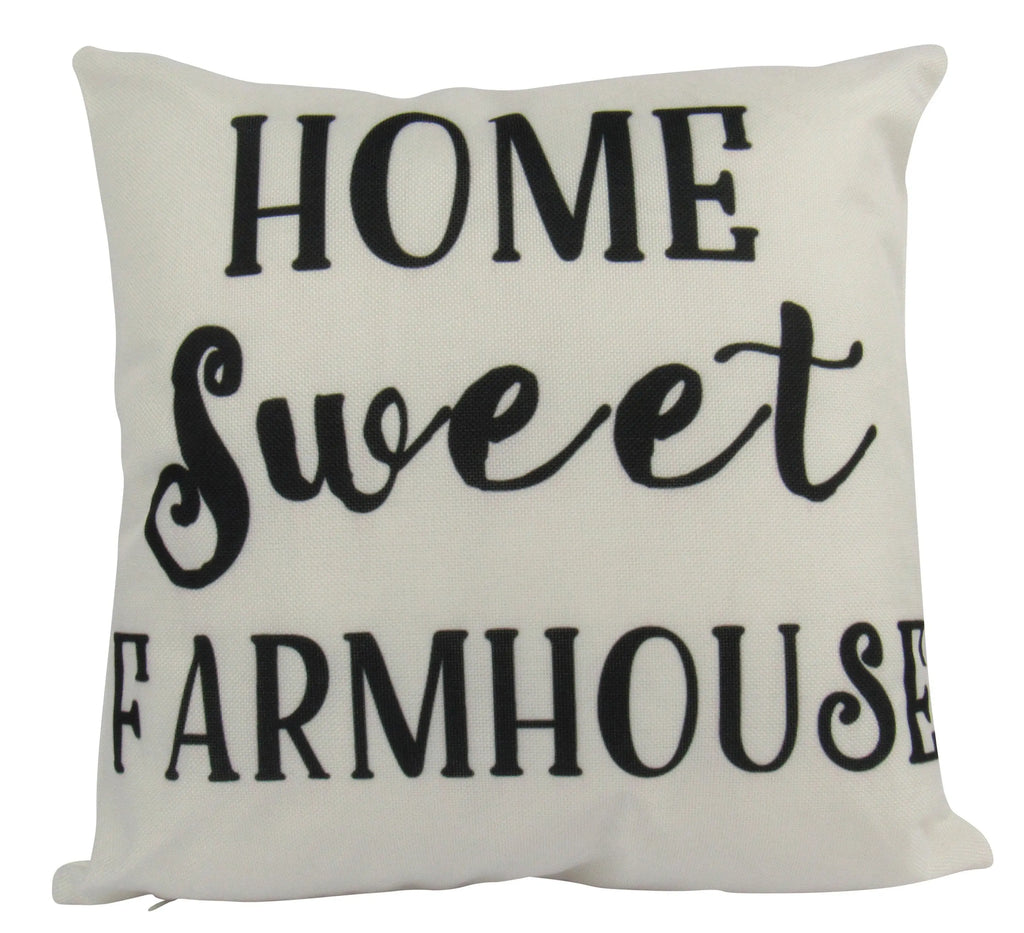 Home Sweet Farmhouse | Pillow Cover | Home Decor | Primitive Decor | Farmhouse | Rustic | Farmhouse Decor | Throw Pillows | Mom Gift UniikPillows