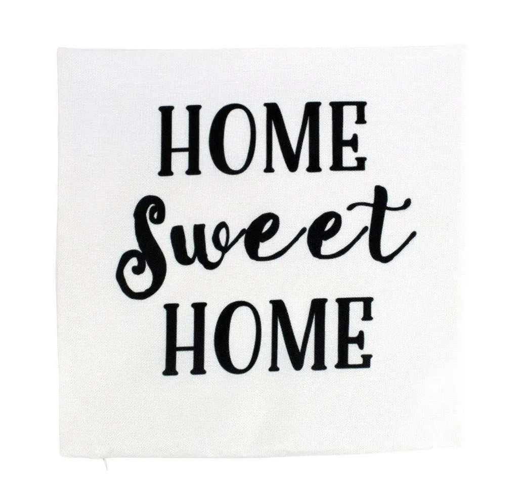 Home Sweet Home | Pillow Cover | 16 x 16 | Home Decor | Primitive Decor | Farmhouse | Rustic | Farmhouse Decor | Throw Pillows | Mom Gift UniikPillows