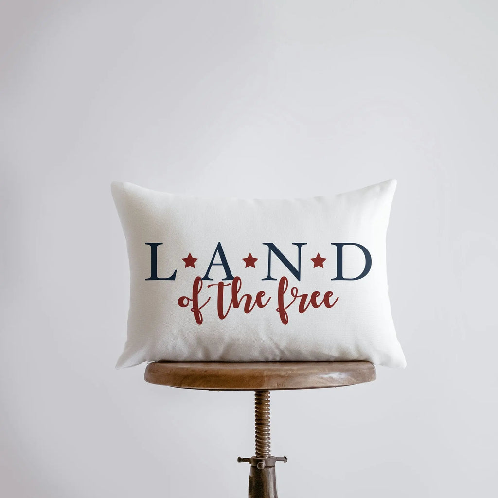 Land of the Free | 18x12 | Fourth of July | Pillow Cover | Memorial Gift | Home Décor | Freedom Pillow | Throw Pillows | Bedroom Décor UniikPillows