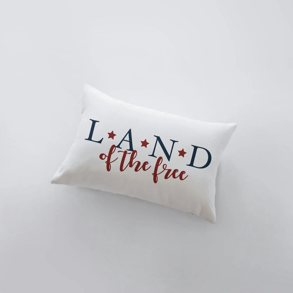 Land of the Free | 18x12 | Fourth of July | Pillow Cover | Memorial Gift | Home Décor | Freedom Pillow | Throw Pillows | Bedroom Décor UniikPillows