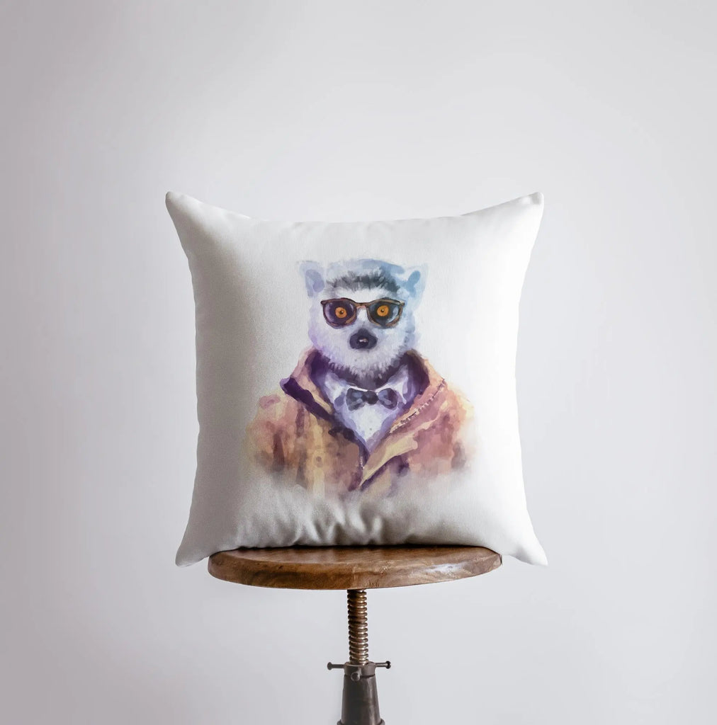 Lemur | Hipster | Pillow Cover | Wilderness | Throw Pillow| Forest Animals | Home Decor | Cute Throw Pillows | Best Throw Pillows | Gift UniikPillows