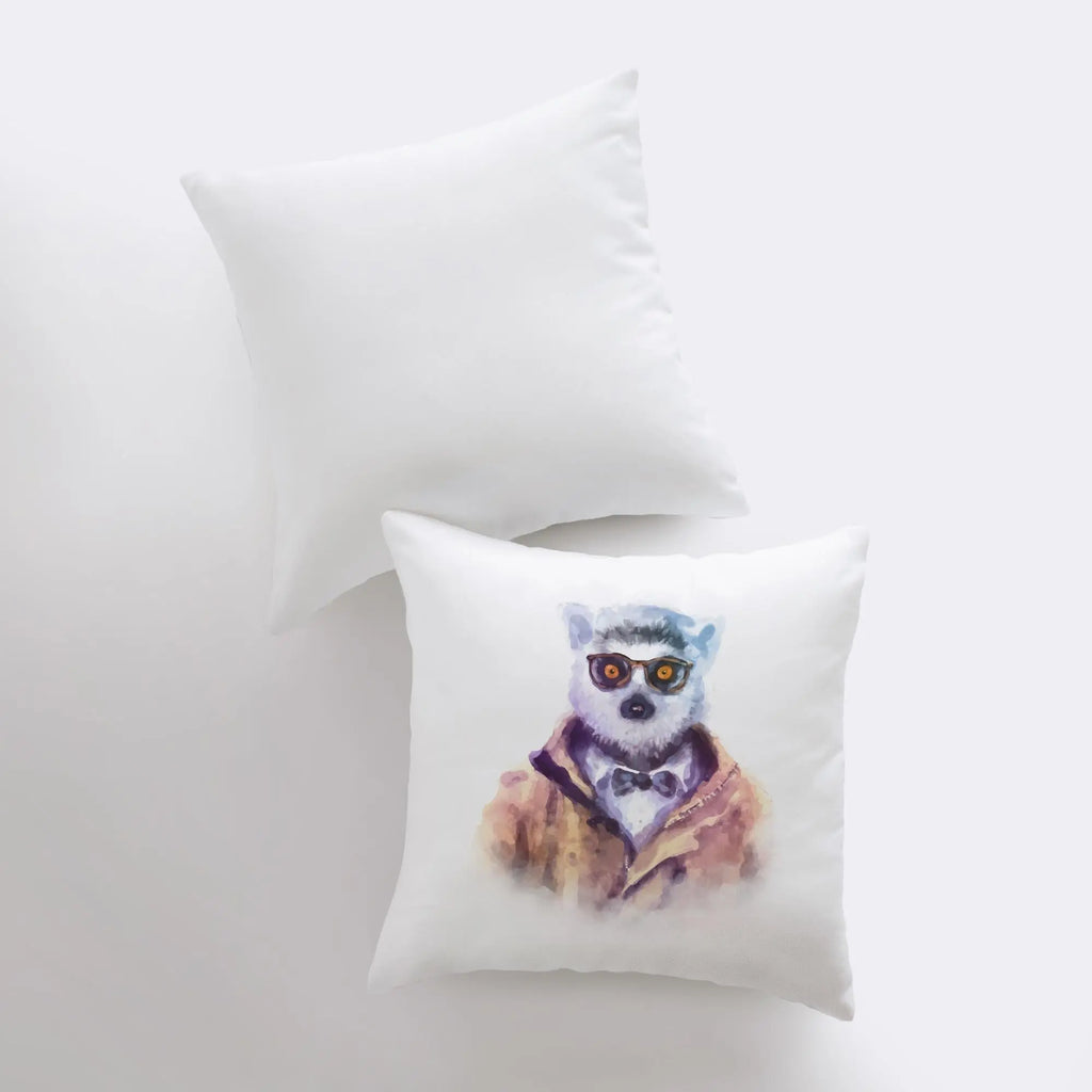 Lemur | Hipster | Pillow Cover | Wilderness | Throw Pillow| Forest Animals | Home Decor | Cute Throw Pillows | Best Throw Pillows | Gift UniikPillows