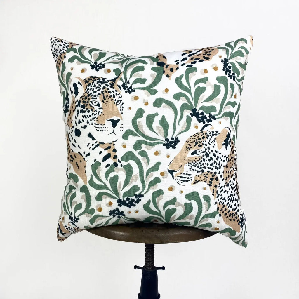 Leopard Face | Leopard Decor | Leopard Print | Leaves | Decorative Pillows | Mom Gift | Home Decor | Room Decor | Bedroom Decor | Throw Pillows UniikPillows