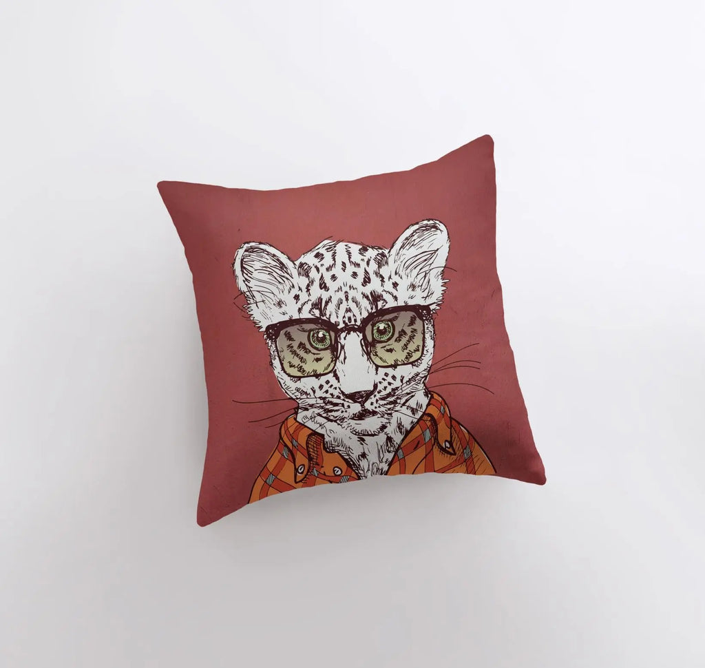 Leopard Hipster | Pillow Cover | Throw Pillow | Home Decor | Designer Pillows Online | Design Accents Pillows | Home Accent Pillows | Gift UniikPillows