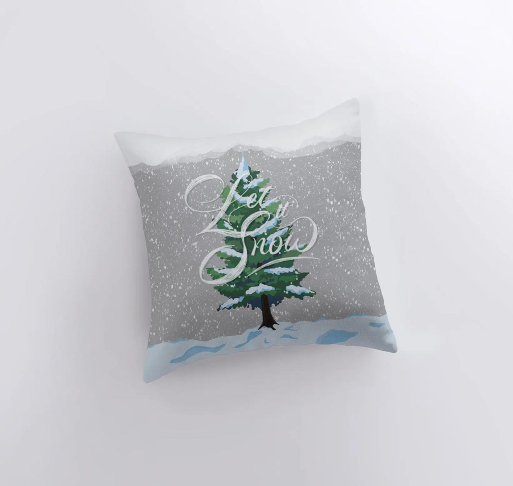 Let it Snow | Pillow Cover | Home Decor | Throw Pillow | Christmas Tree Pillow | Christmas Pillow | Christmas tree | Christmas Gifts UniikPillows