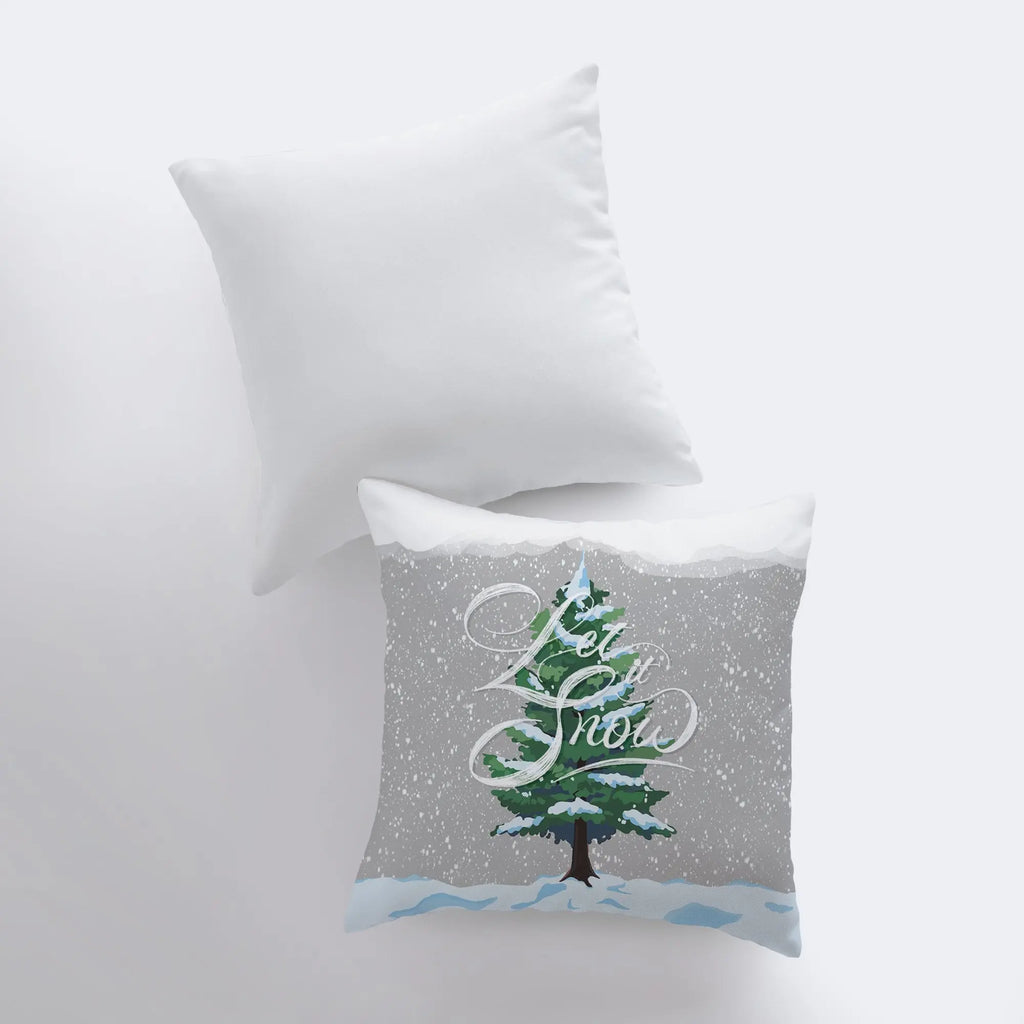 Let it Snow | Pillow Cover | Home Decor | Throw Pillow | Christmas Tree Pillow | Christmas Pillow | Christmas tree | Christmas Gifts UniikPillows
