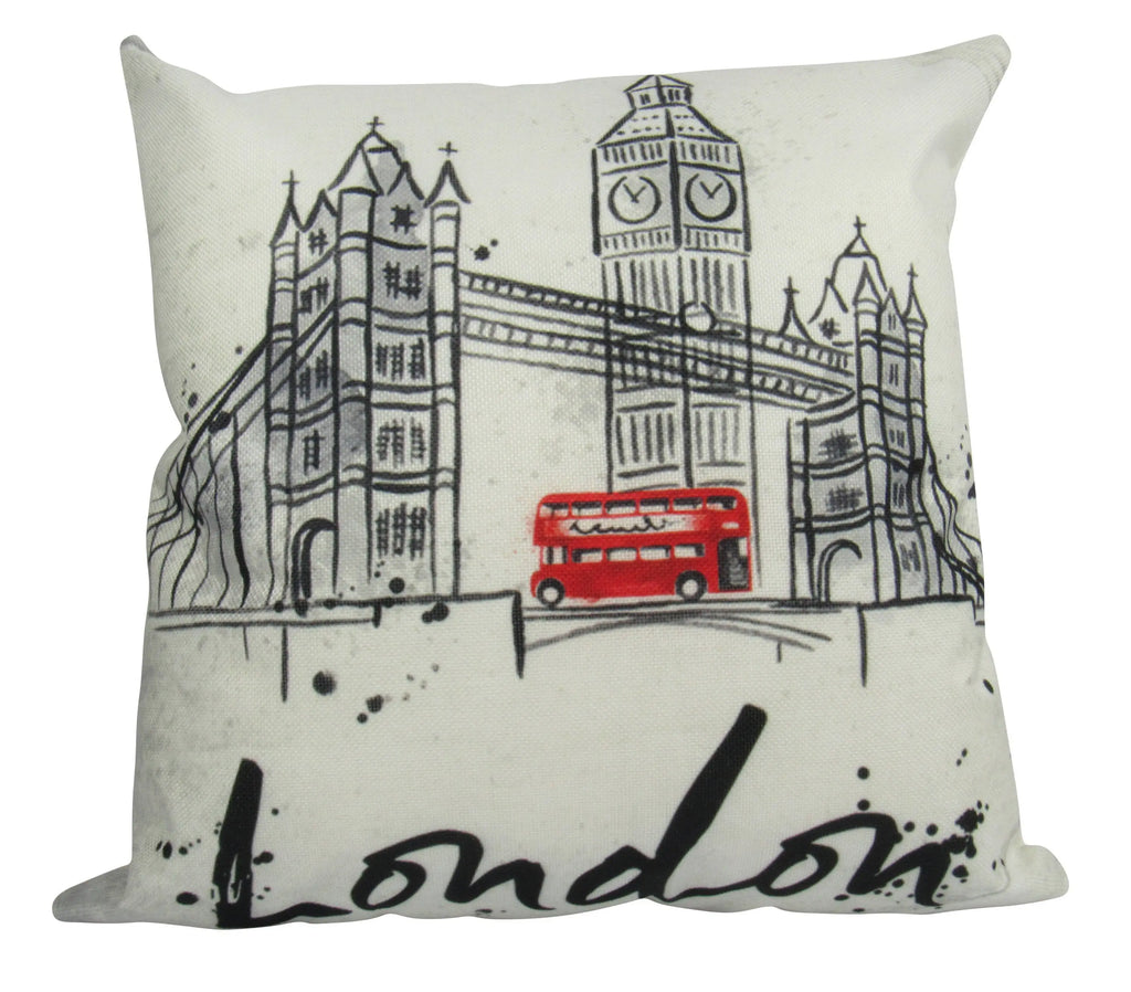 London Bridge | London England | Pillow Cover | British Flag | Throw Pillow | Home Decor | Gifts for Travelers | Unique Friend Gift UniikPillows