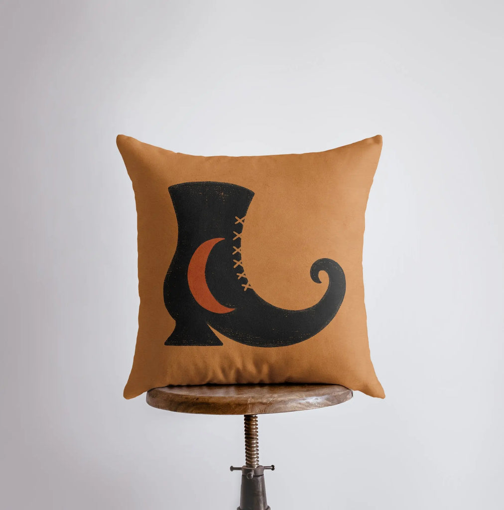 MINI Witch Shoe Pillow Cover | Fall Décor | Farmhouse Pillows | Country Décor | Fall Throw Pillows | Cute Throw Pillows | Witch Art UniikPillows