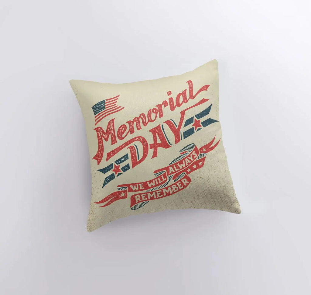 Memorial Day Red | Pillow Cover | Memorial Gift | Thank You Gift | Home Decor | Freedom Pillow | Farmhouse Decor | Throw Pillows | Room Decor UniikPillows