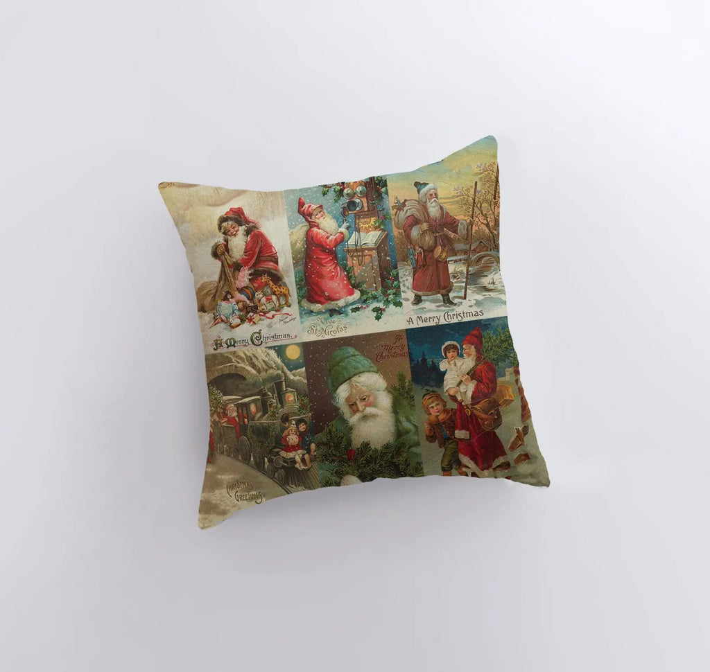 Merry Christmas | Vintage | Throw Pillow | Christmas Pillow | Home Decor | Christmas Pillowcases | Christmas tree | Christmas Gifts - UniikPillows