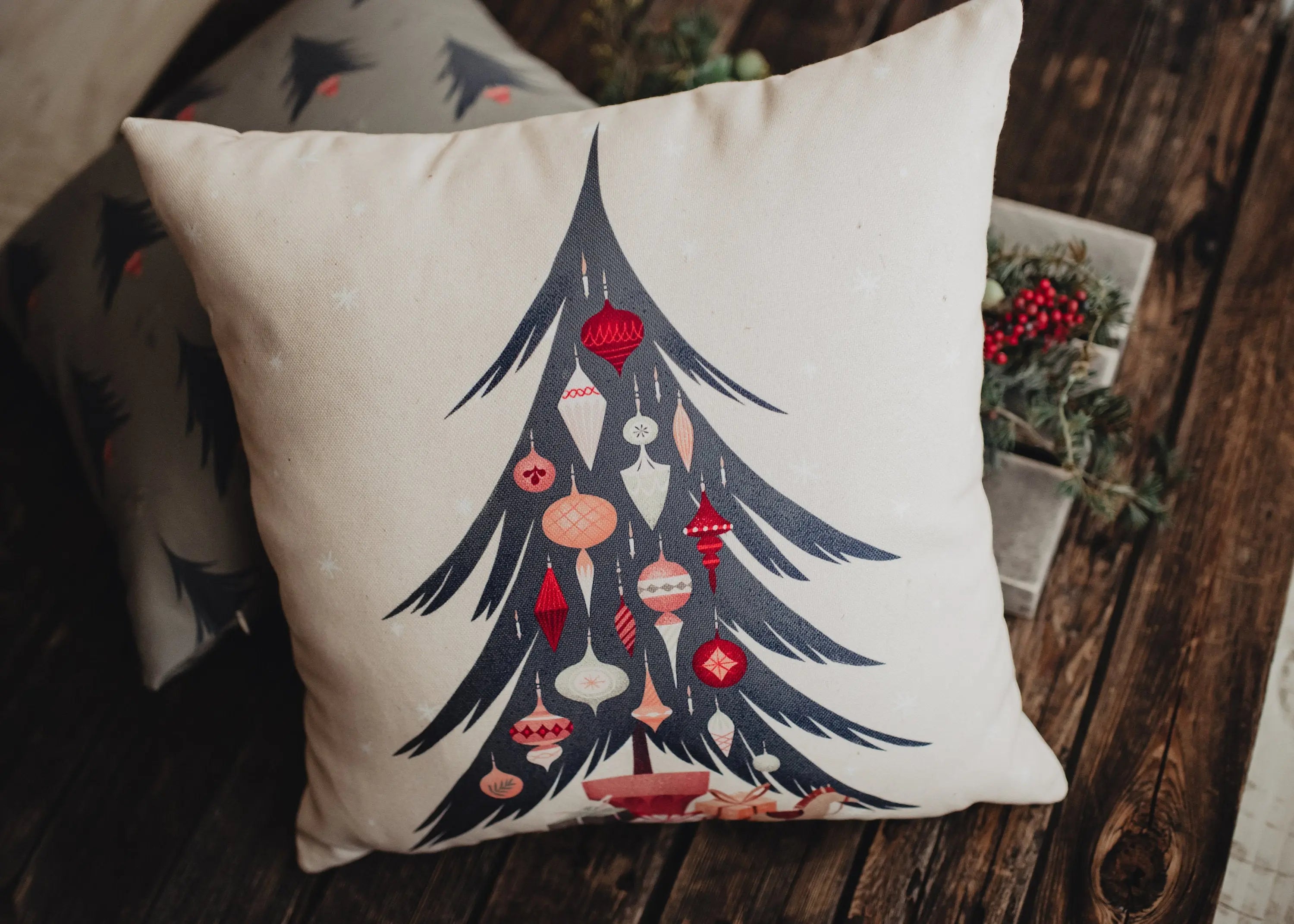 Nordic Pine Christmas Tree, Throw Pillow, Thank you Gift, Teacher Gift, New Home Gift, Grandma Gift, Mom Gift