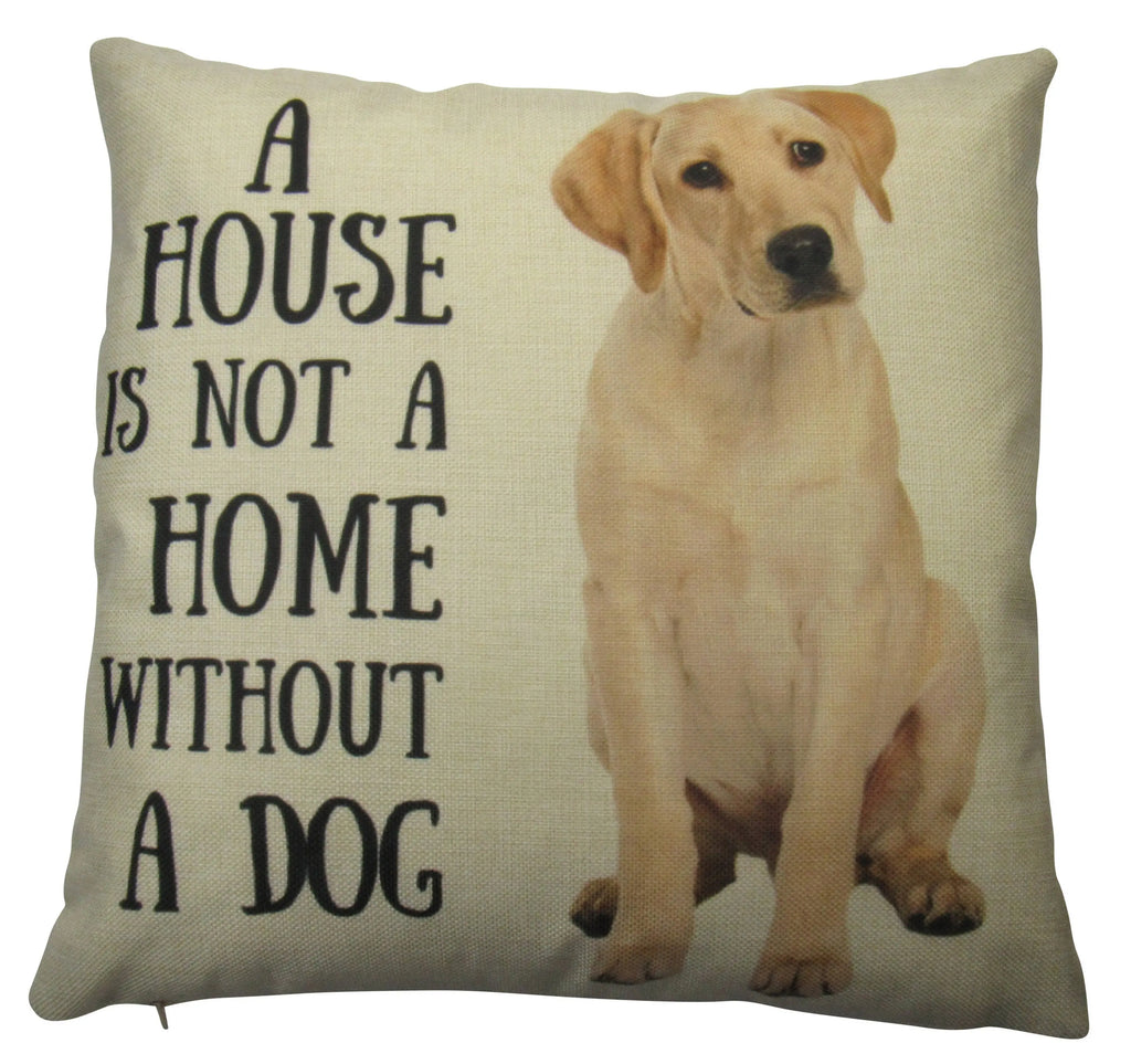 Not a Home without a Dog | Pillow Cover | Dog Lover Gifts | Throw Pillow | Home Decor | Dog Mom | Room Decor | Home Decor | Throw Pillow UniikPillows