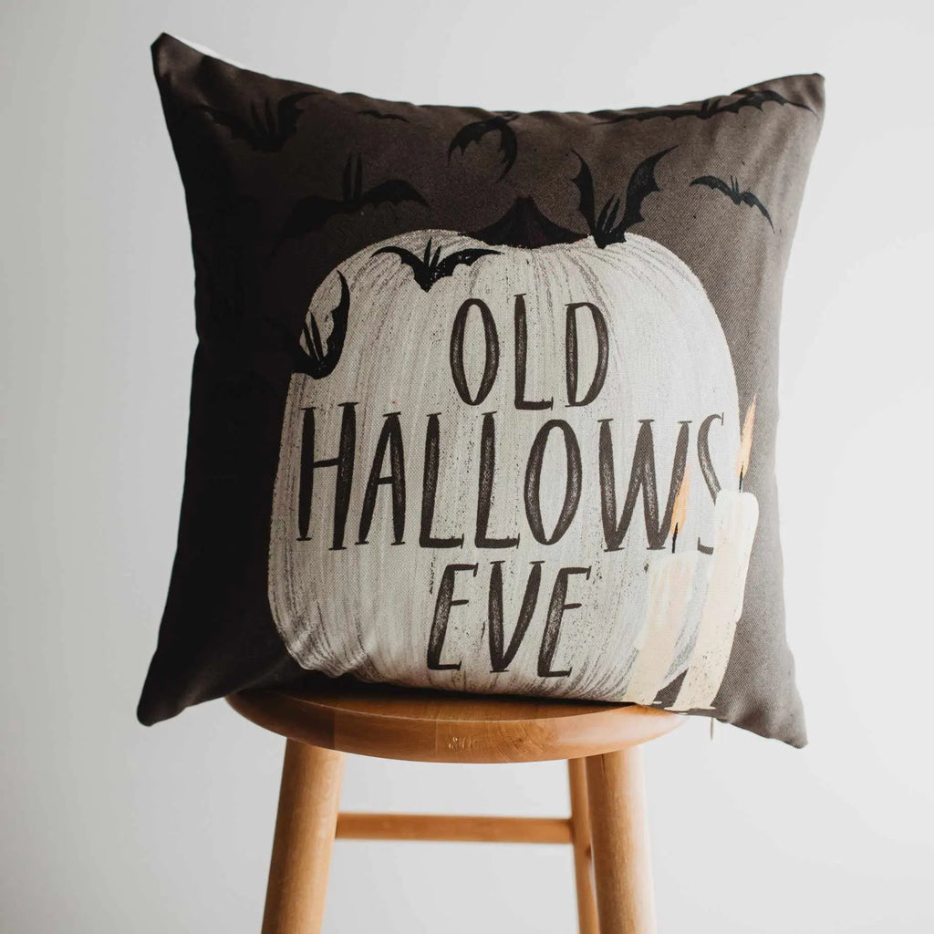 Old Hallows Eve Pumpkin Pillow Cover |  Halloween decor | Farmhouse Pillows | Country Decor | Fall Throw Pillows | Cute Throw Pillows | Gift UniikPillows