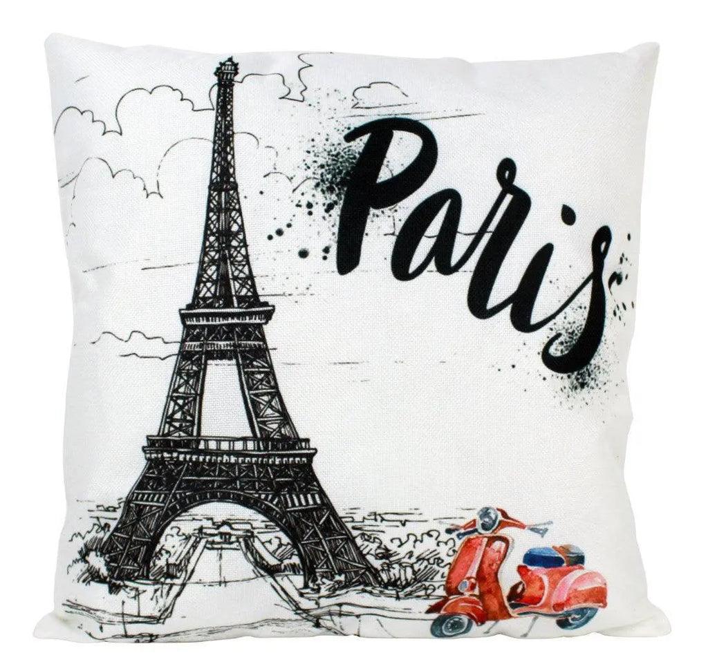 Paris France | Adventure Time | Pillow Cover | Wander Lust | Throw Pillow | 12 x 18 Pillow | Happy Birthday | Gift for Friend | Gift Idea UniikPillows