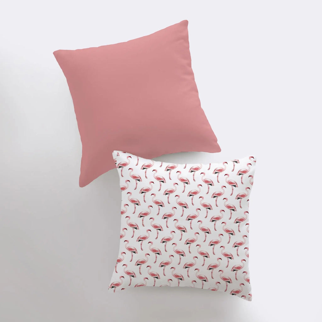 Pink Flamingos | Pillow Cover | Throw Pillow | Home Decor | Pillow | Bedroom Decor | Beach Decor | Throw Pillow Covers | Room Decor | Gift UniikPillows