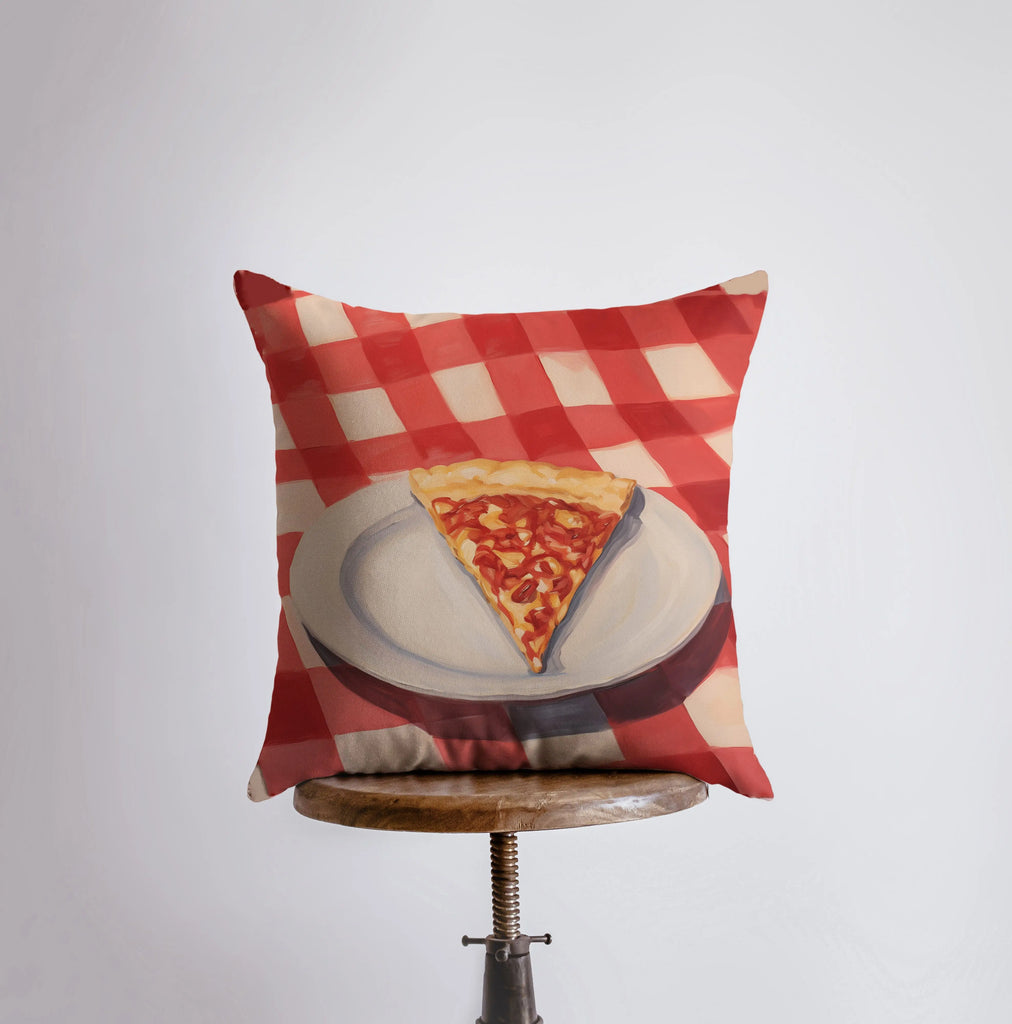 Pizza Picnic | Gouache Painting | Food Pillow | Abstract Still Life | Throw Pillow | Home Decor | Gift for Her | Pillow Cover | Travel Gift - UniikPillows