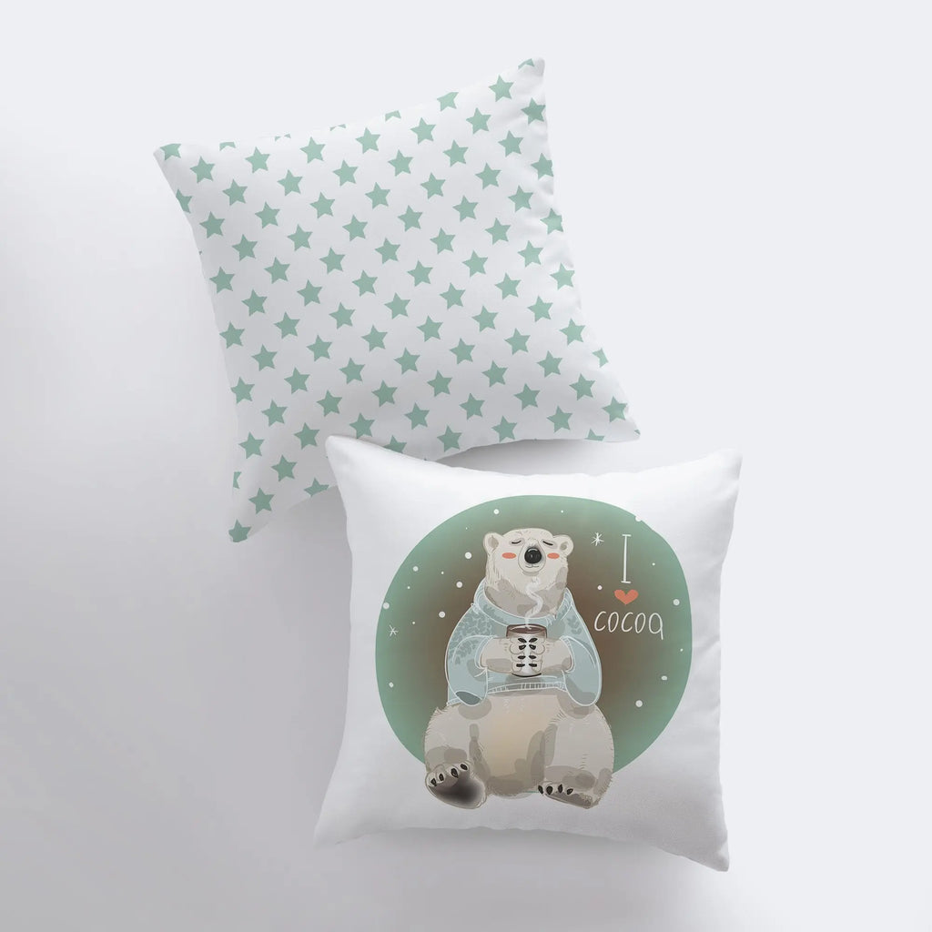 Polar Bear | Throw Pillow | Pillow Cover | Home Decor | Winter Décor | Home Decor Christmas | Christmas Gift | Dorm Room Decor | Mom Gift UniikPillows