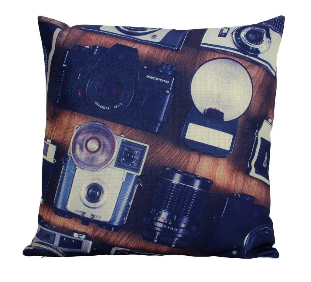 Polaroid Camera | Vintage Camera | Pillow Cover | Photography Gifts | Camera Lens | Home Decor | Pillow Cover | Happy Birthday | Home Decor UniikPillows